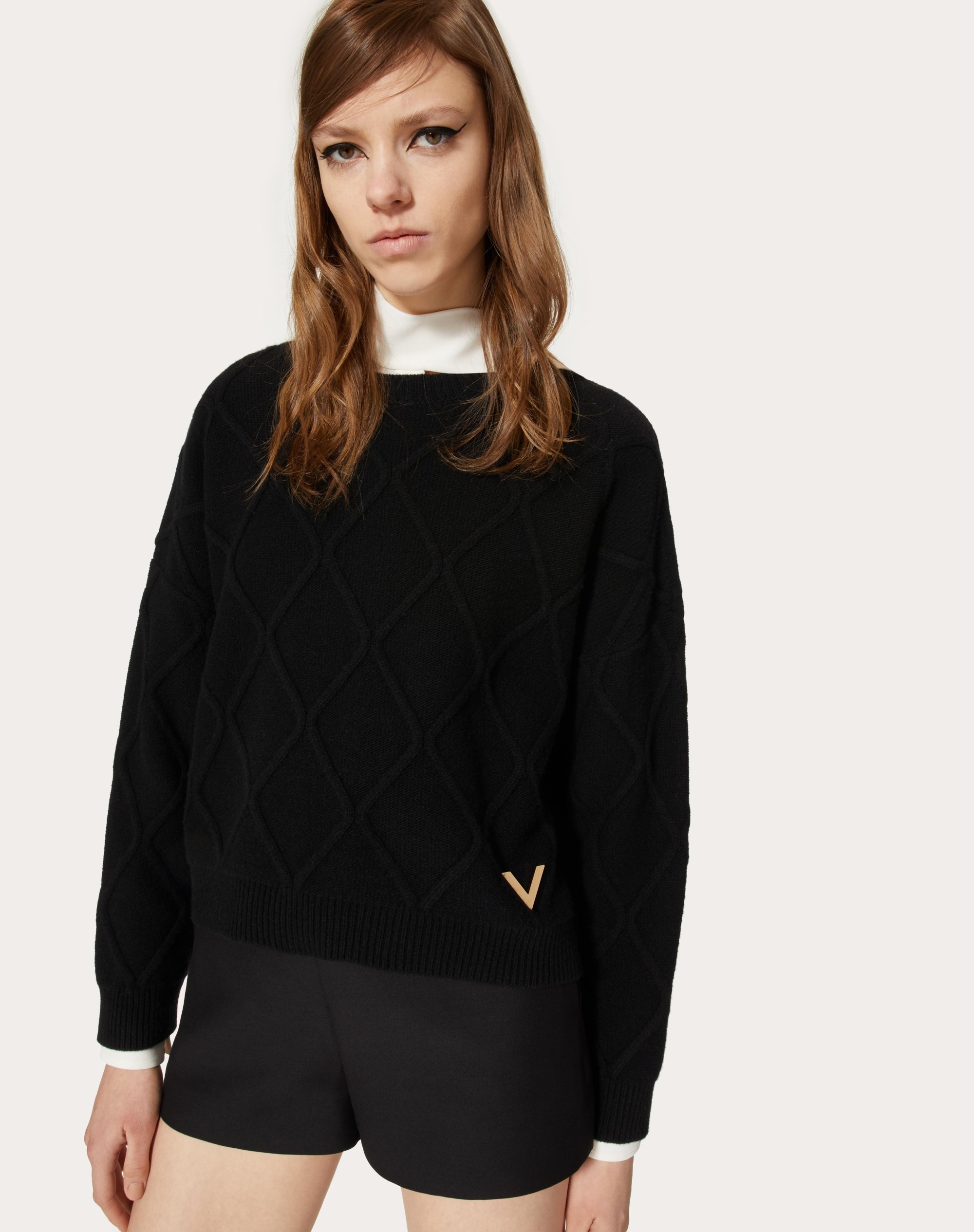 V GOLD WOOL SWEATER - 5