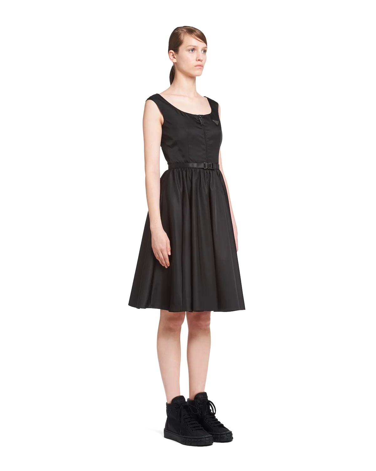 Re-Nylon Gabardine sleeveless dress - 3