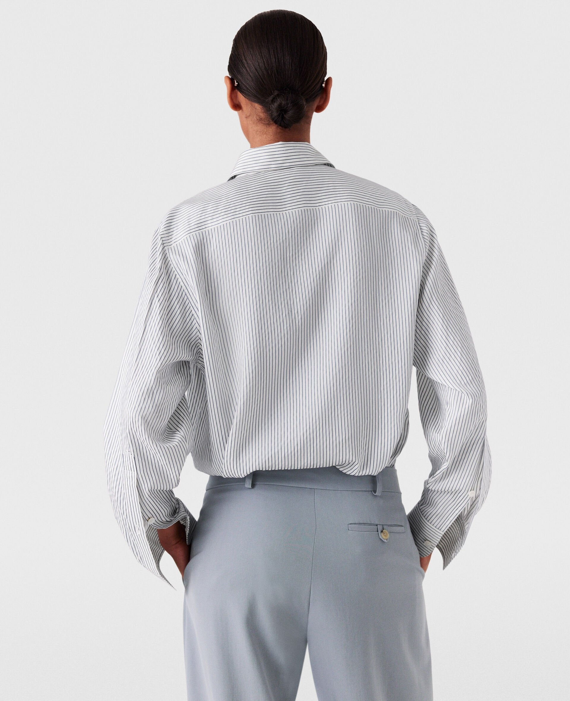 Logo Pinstripe Shirt - 5