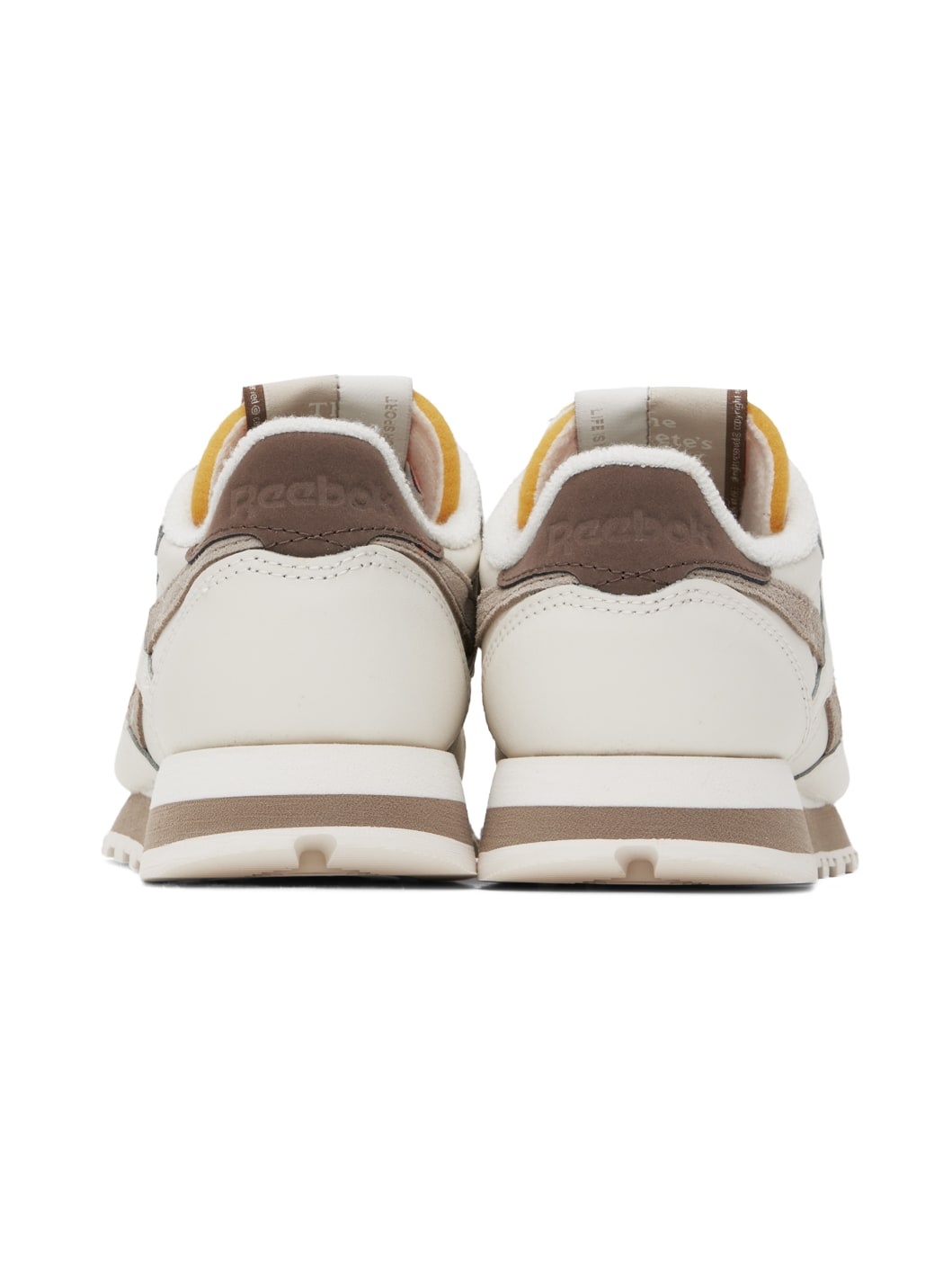 White & Taupe Classic Leather 1983 Sneakers - 2