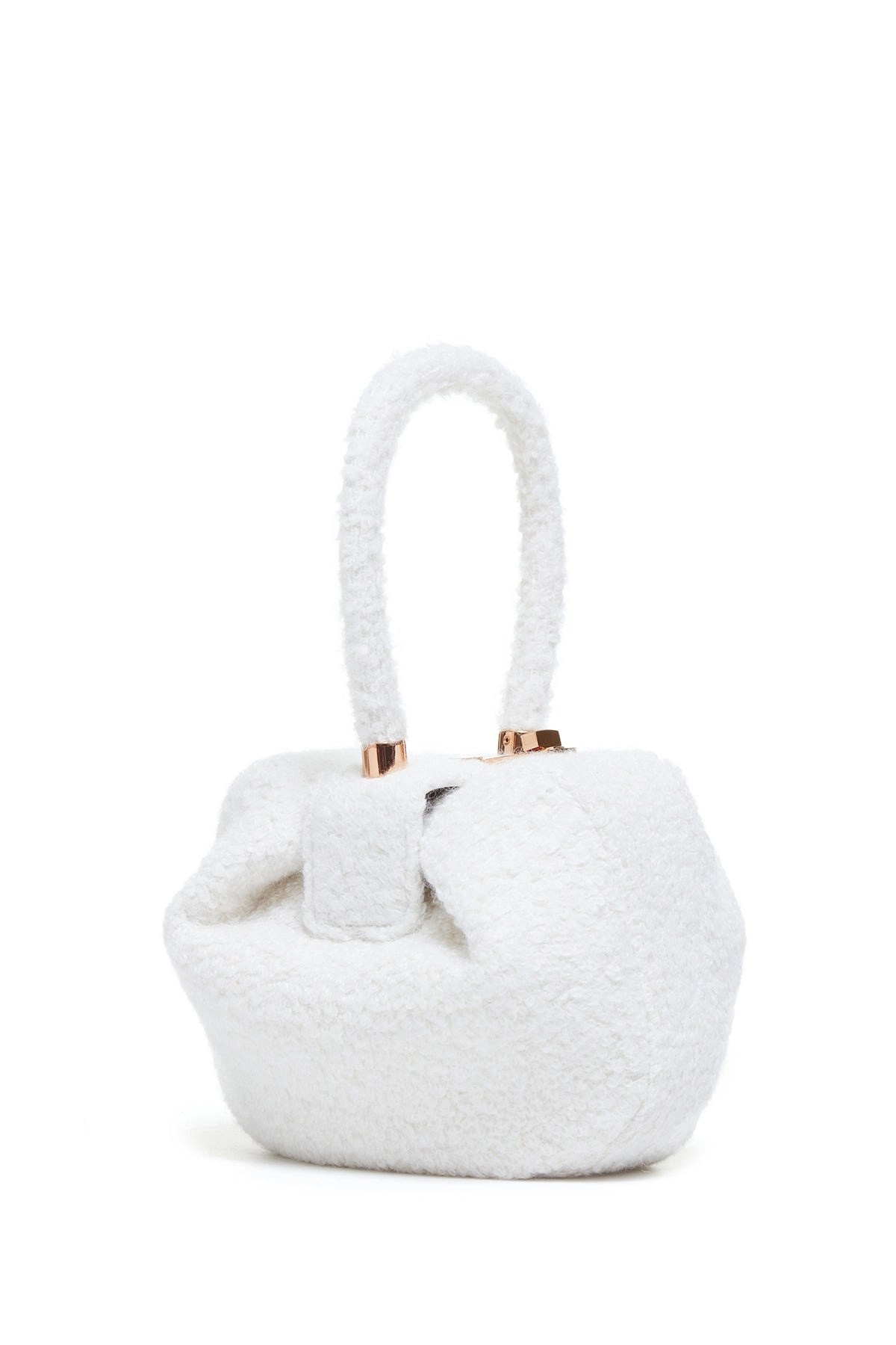 Nina Bag in Ivory Cashmere Boucle - 1