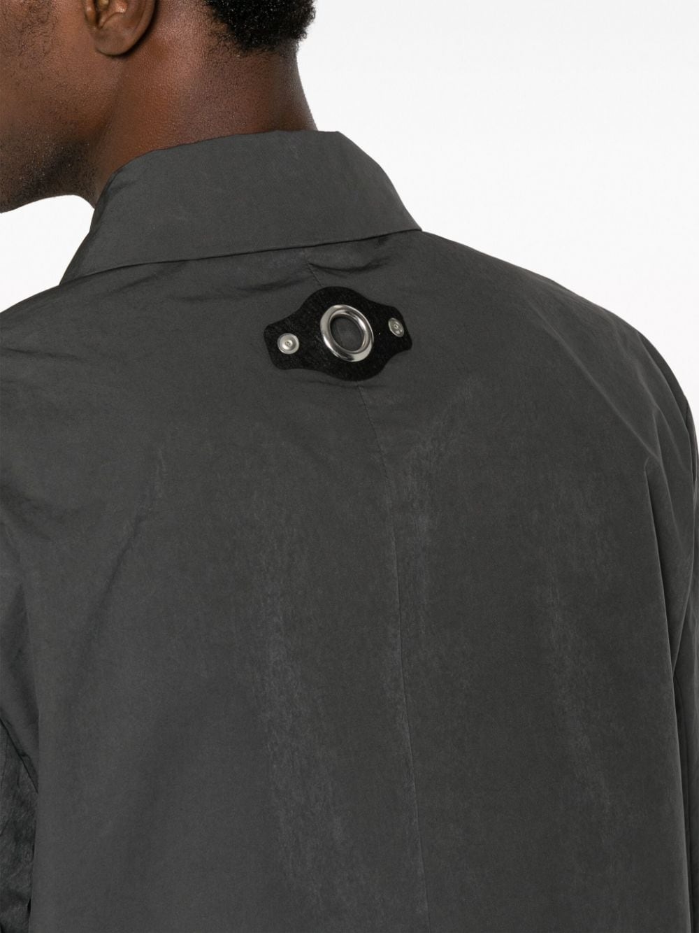 point-collar shirt jacket - 5