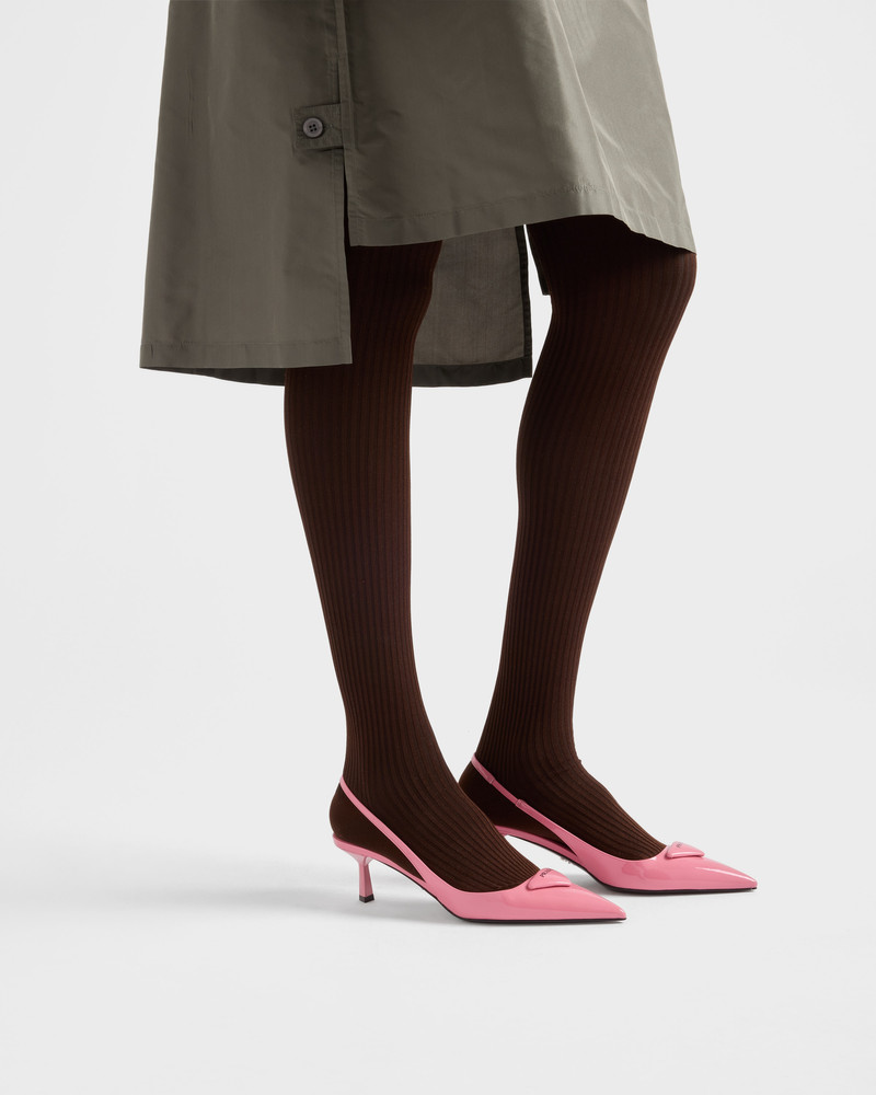 Prada Patent leather slingback pumps outlook