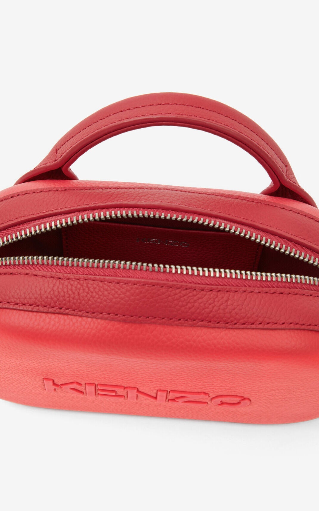 KENZO Logo small leather cross-body bag - 3
