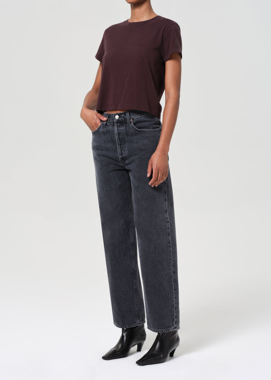 ADINE SHRUNKEN TEE IN ROOT - 6