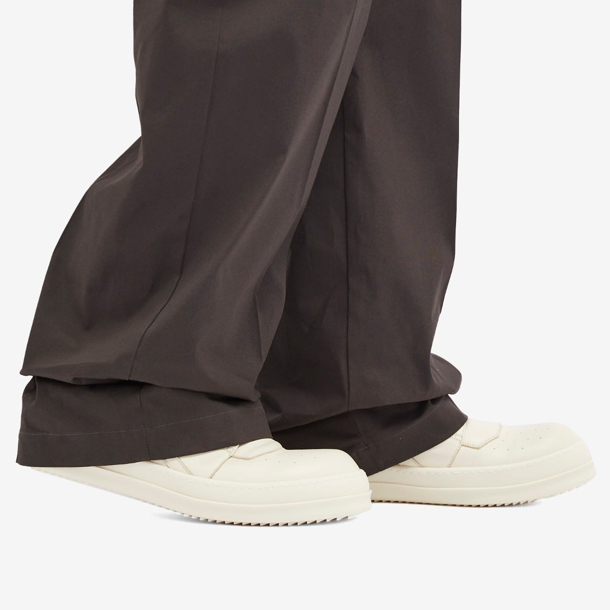 Rick Owens Leather Geobasket Sneakers - 6