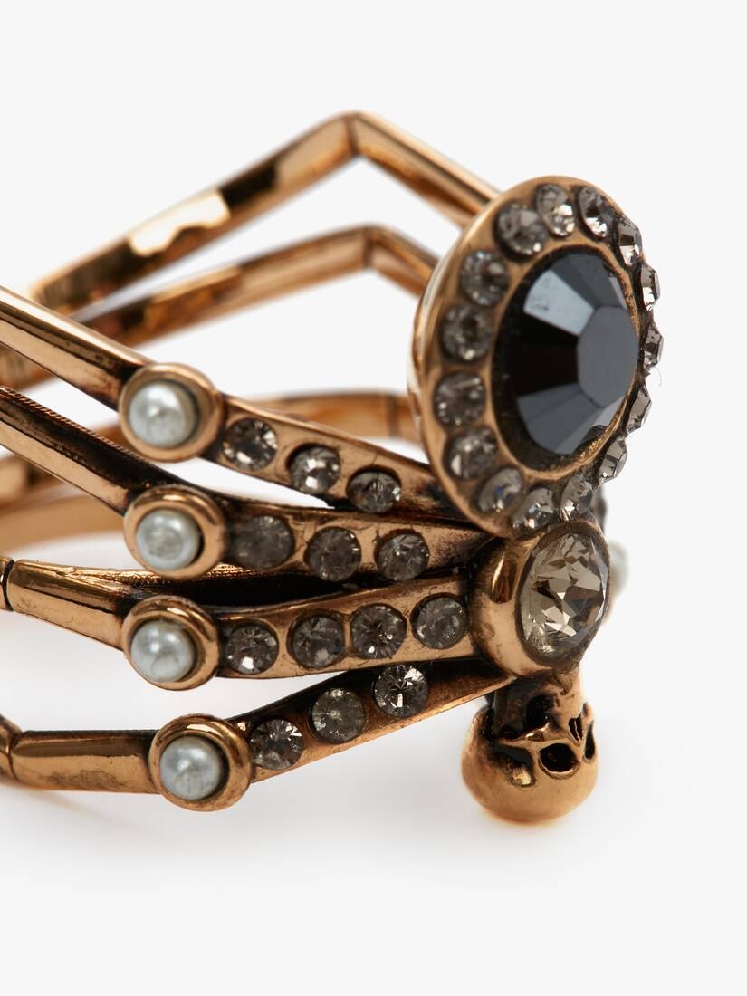 Spider Ring in Antique Gold - 3