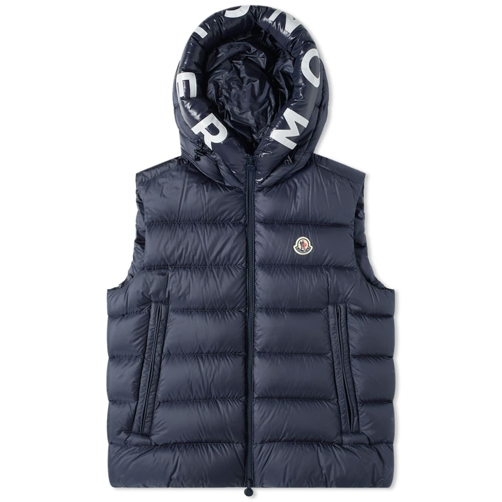 Moncler Montreuil Hooded Logo Down Gilet - 1