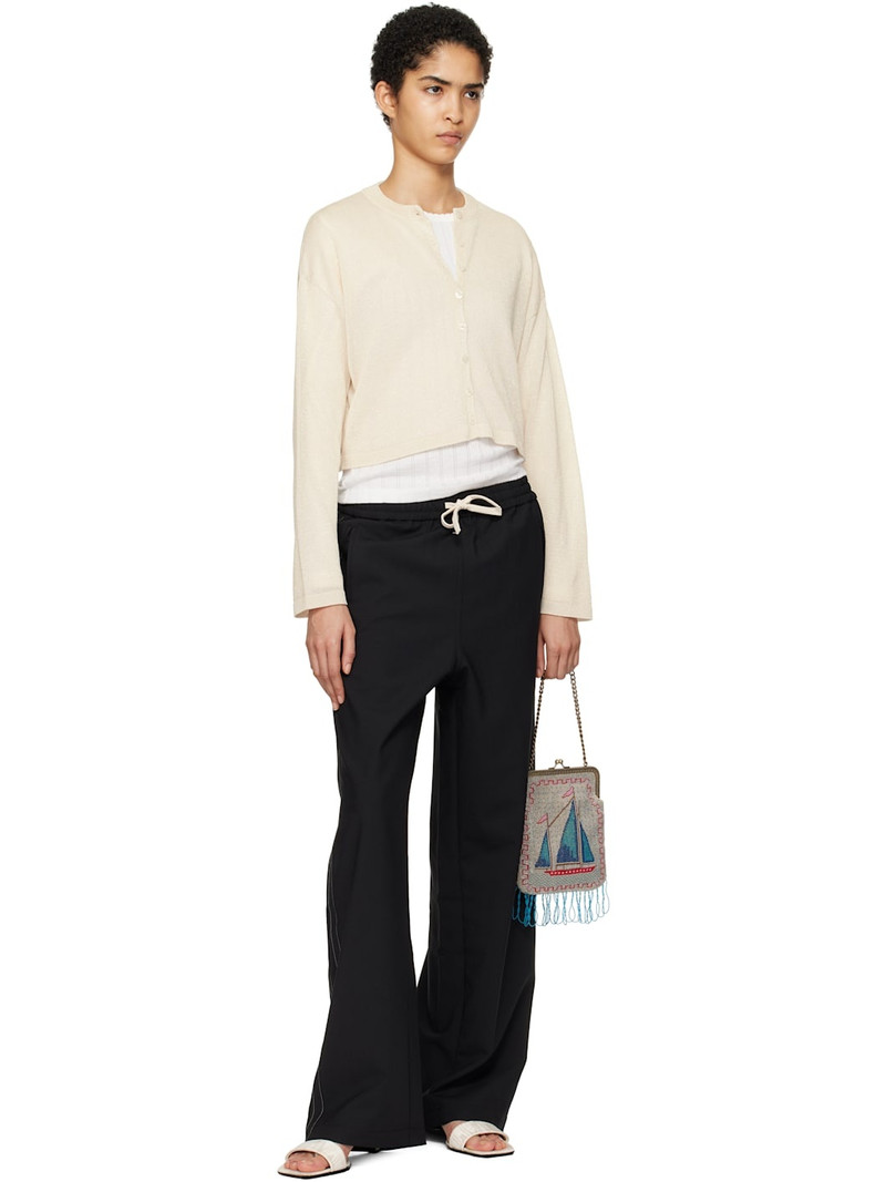 CORDERA Off-White Viscose Shimmery Cardigan outlook