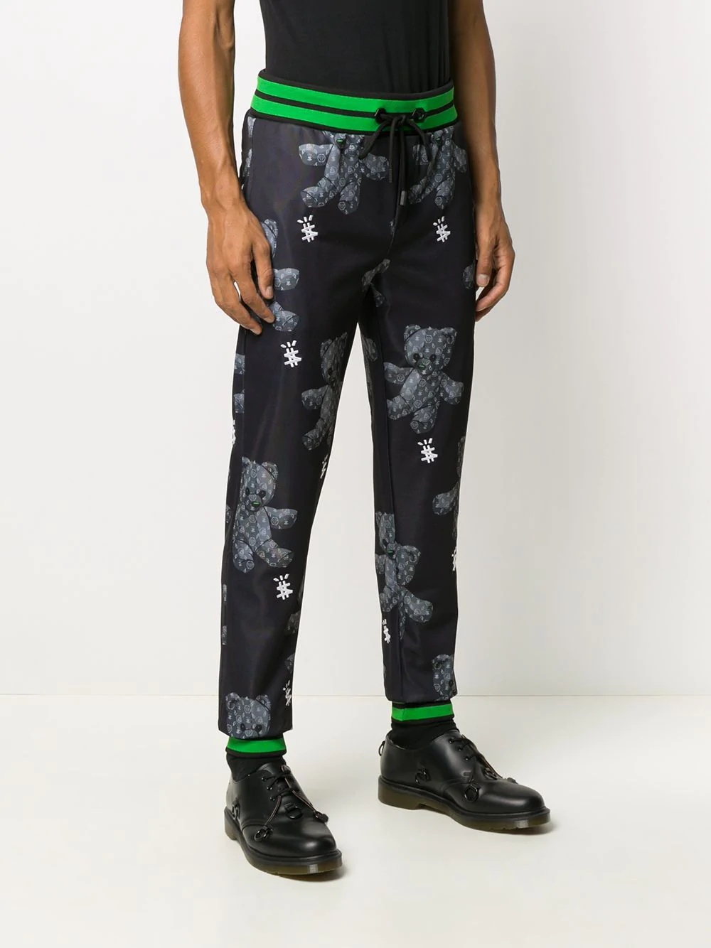 Teddy-print track trousers - 3