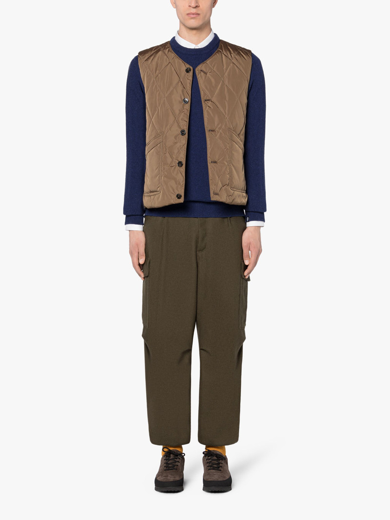 Mackintosh KHAKI WOOL CARGO TROUSERS outlook