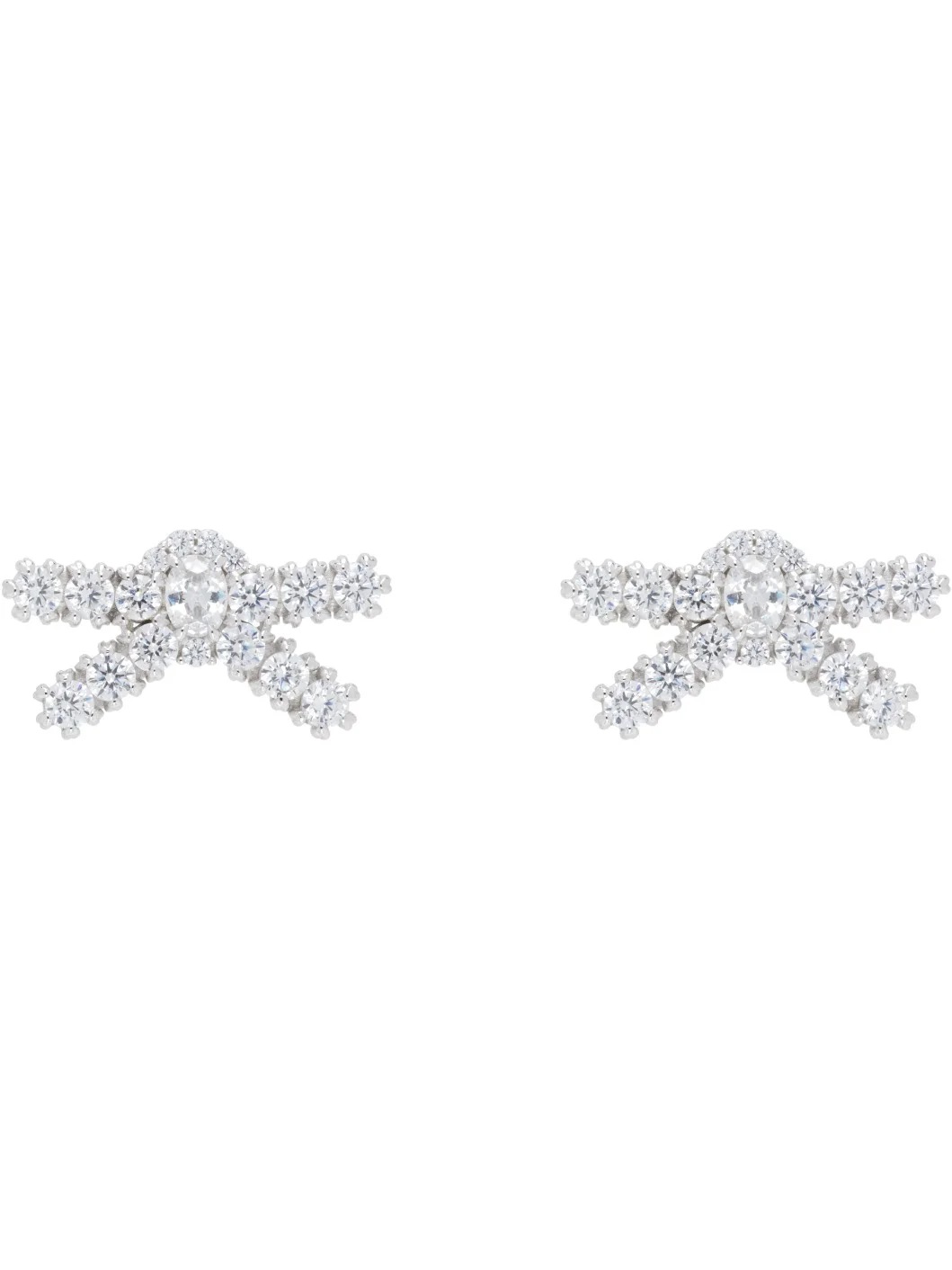 YVMIN Edition Small Gem Bowknot Earrings - 1