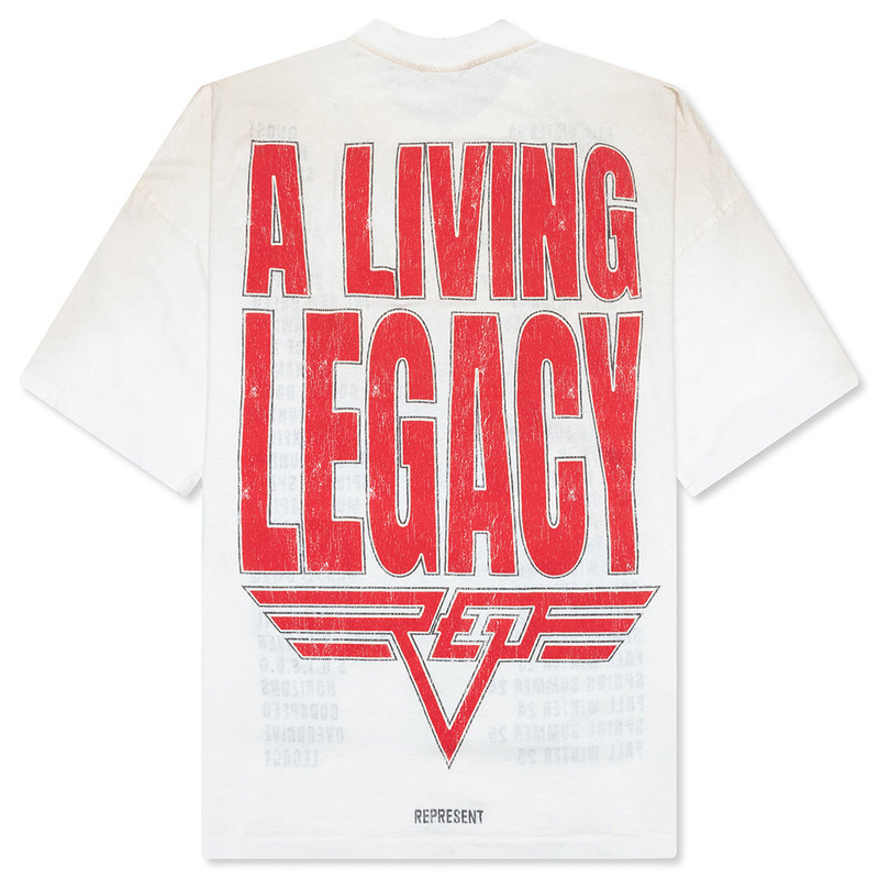 REPRESENT LIVING LEGACY T-SHIRT - WASHED ECRU outlook