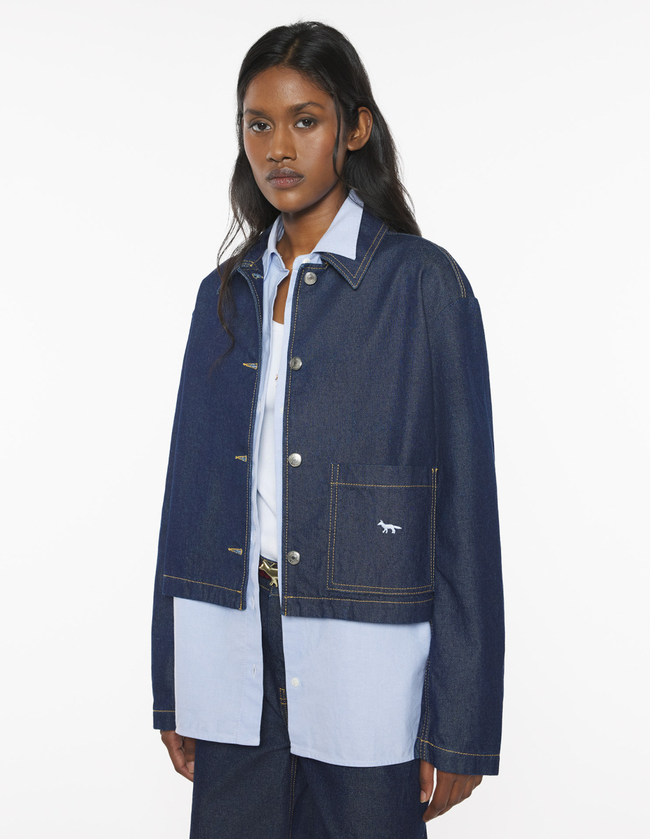 DENIM CROPPED JACKET - 3