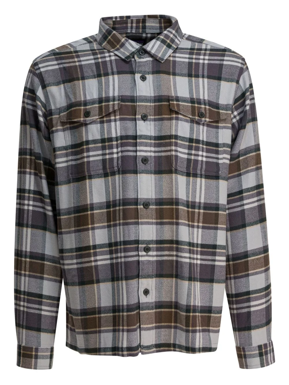 Fjord flanne-texture plaid pocket shirt - 1