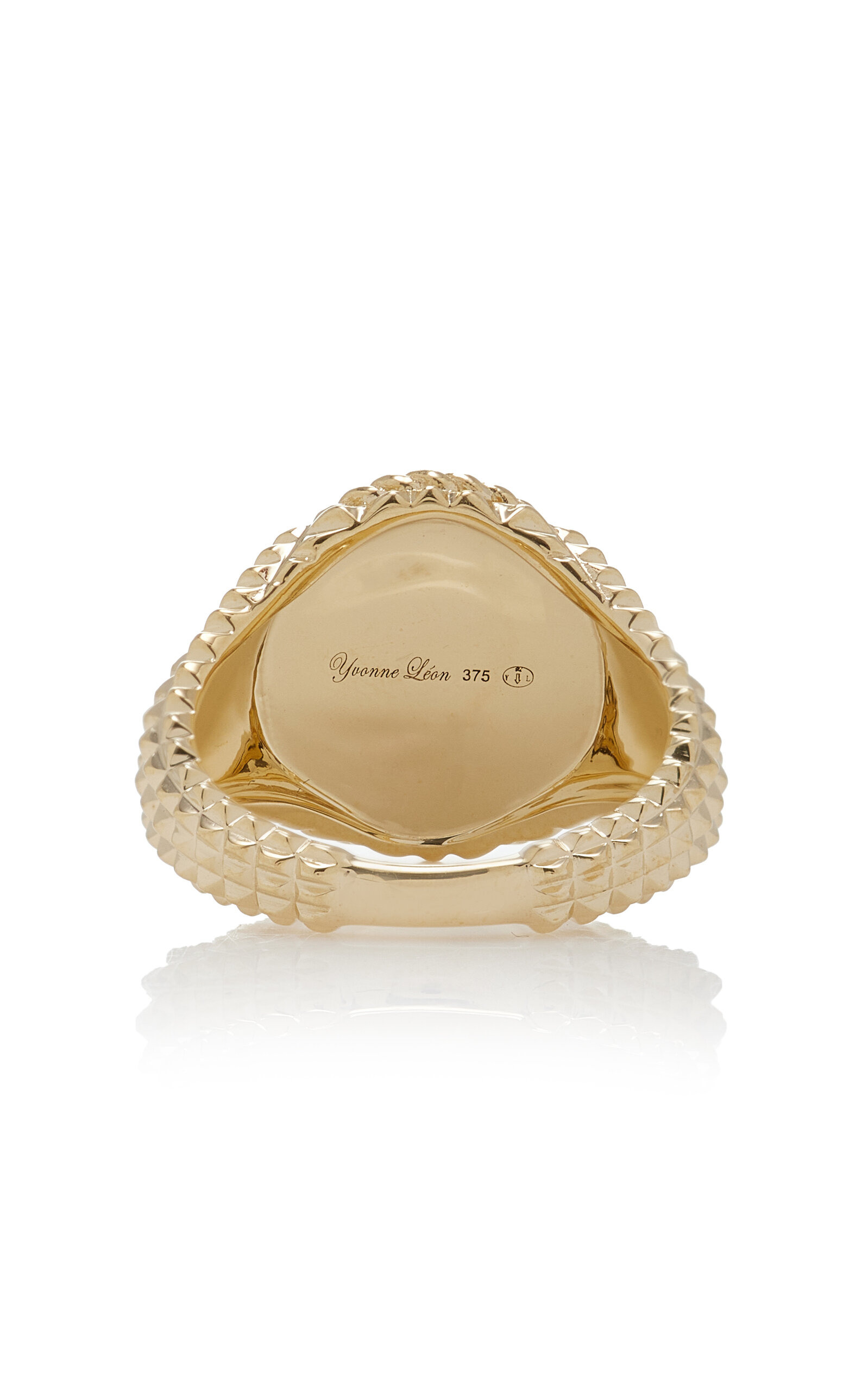 Picotti 9K Yellow Gold Diamond Signet Ring gold - 5