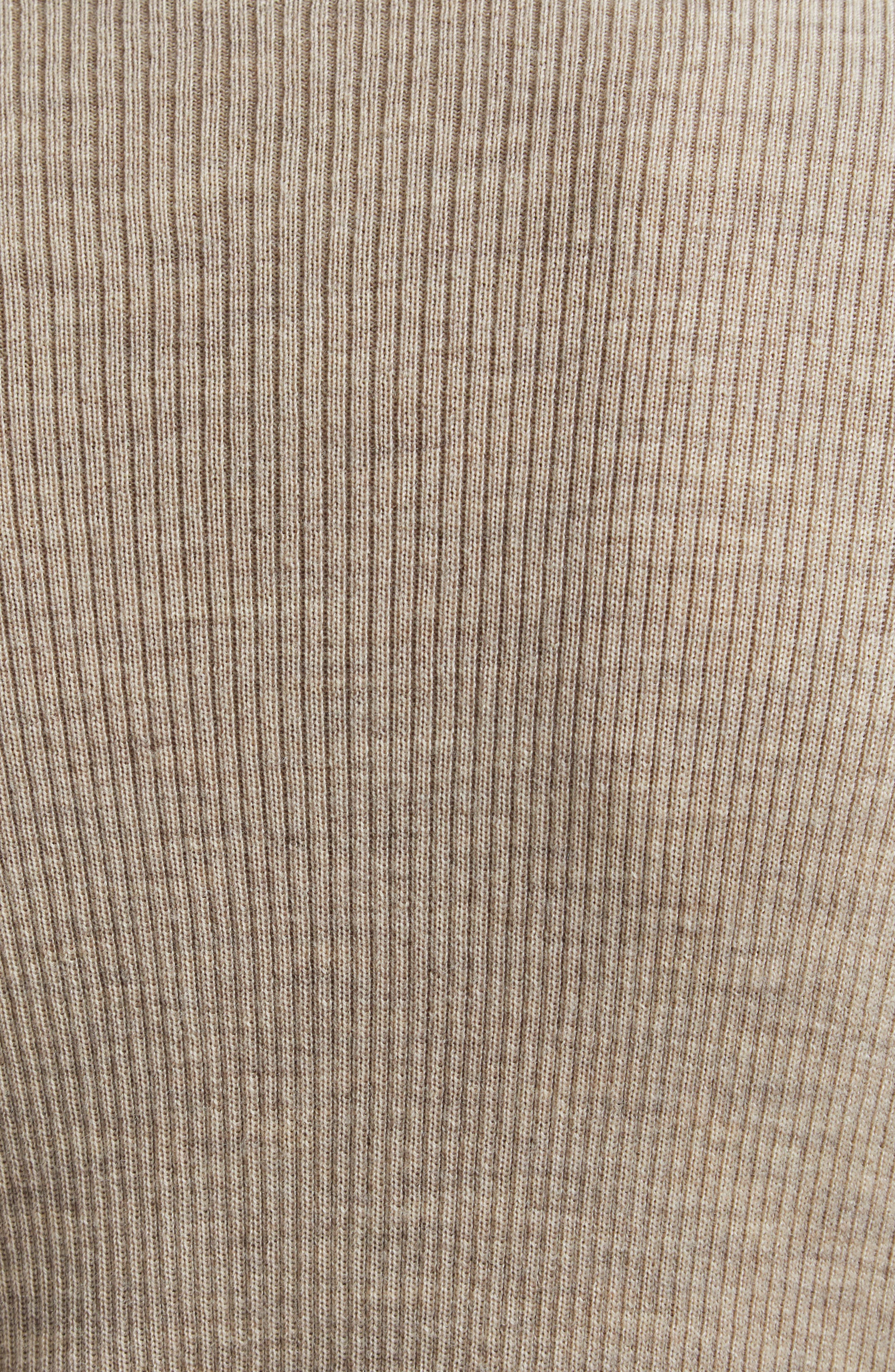 Veronica Beard Alastair Rib Short Sleeve Merino Wool Sweater in Oatmeal Melange at Nordstrom - 7