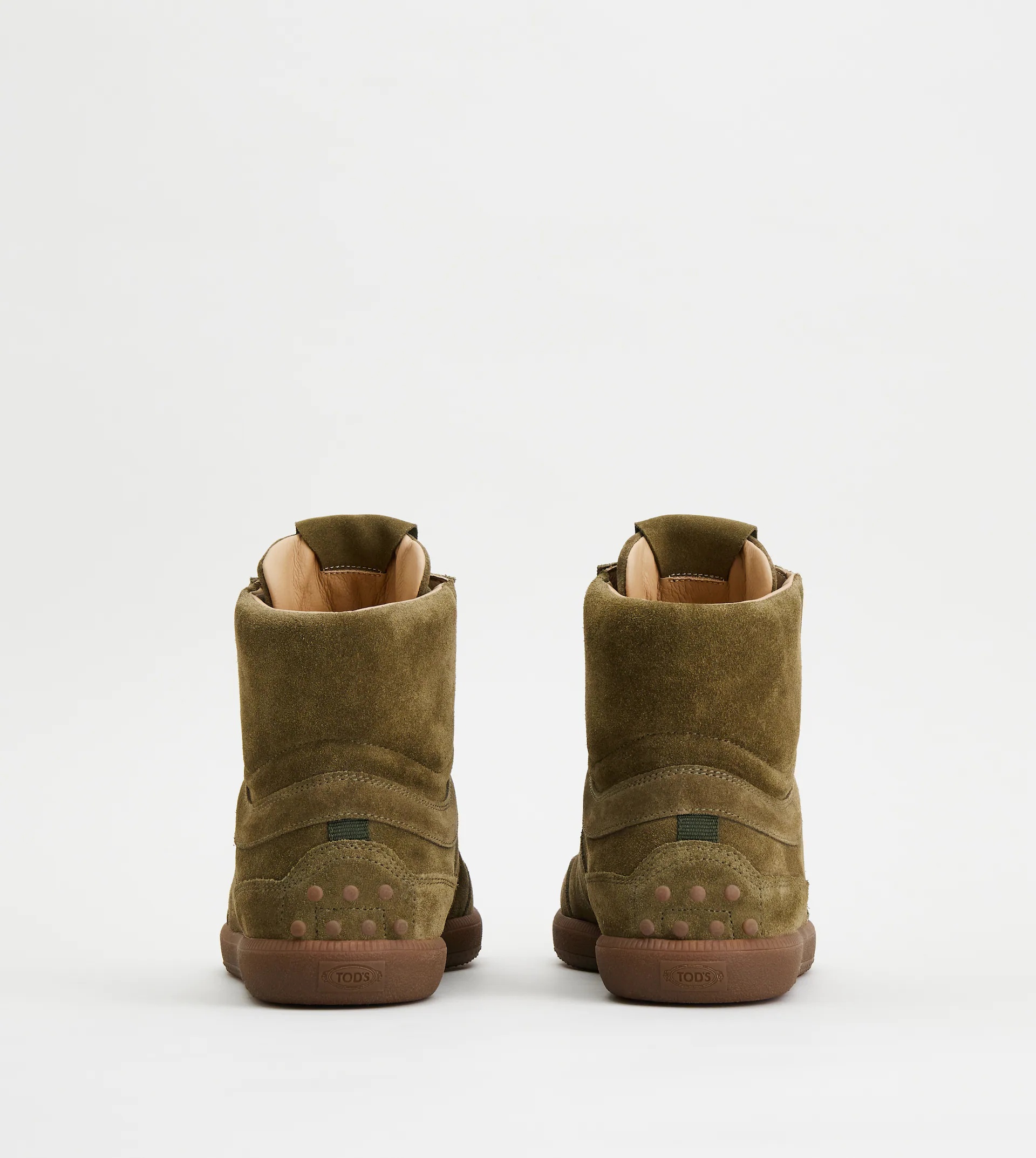 TOD'S TABS SNEAKERS HIGH-TOP IN SUEDE - GREEN - 3