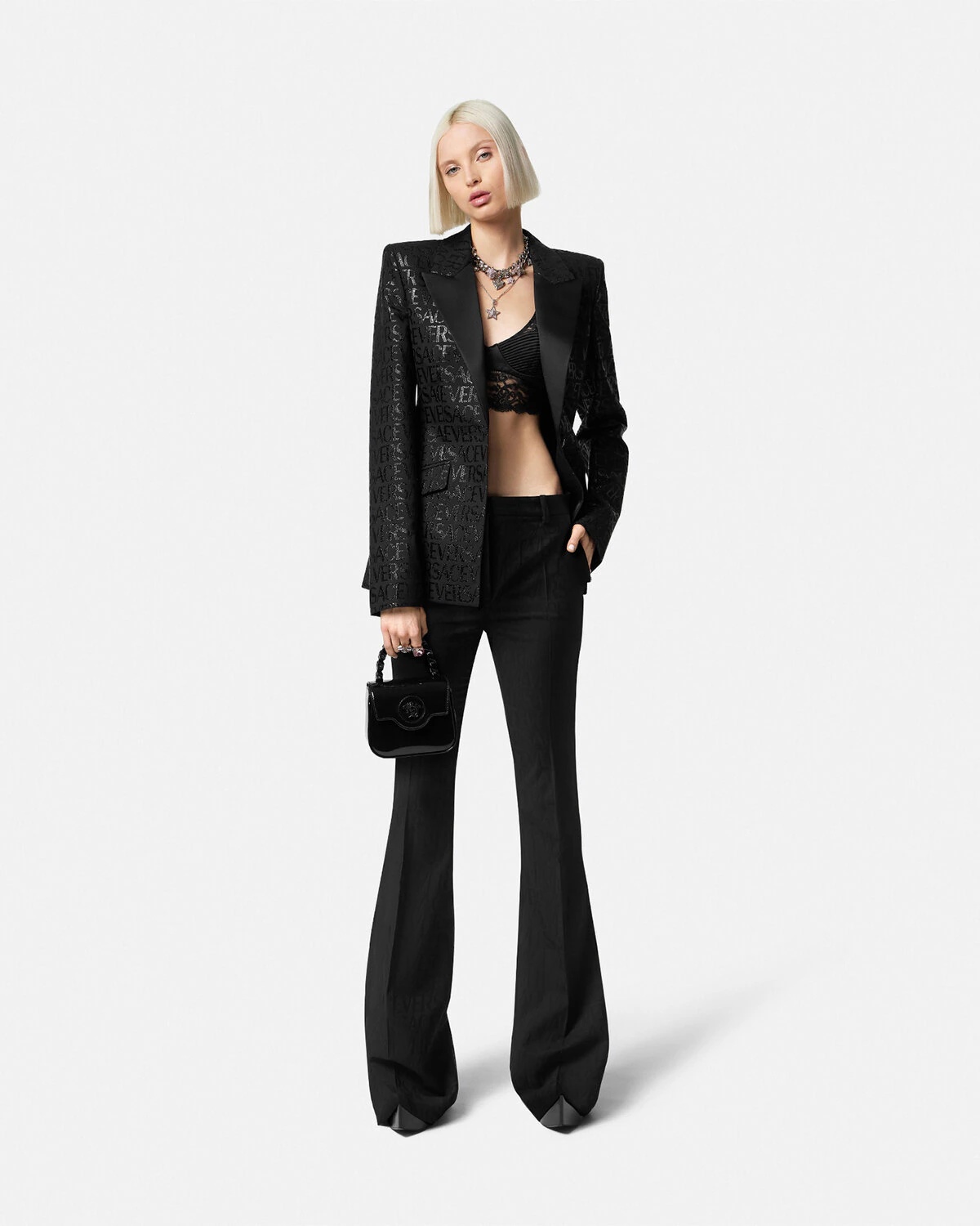 Versace Allover Jacquard Formal Pants - 2
