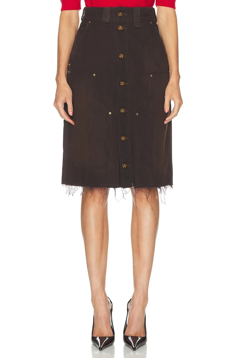 Midi Workwear Skirt - 1