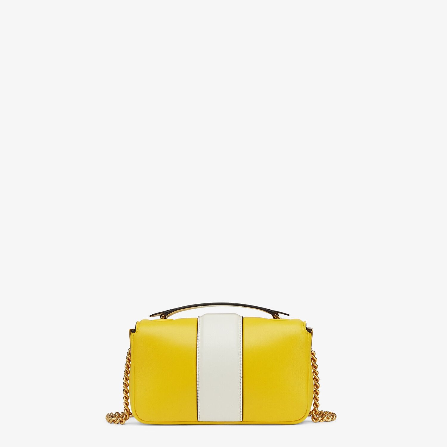 Yellow and white nappa leather bag - 3