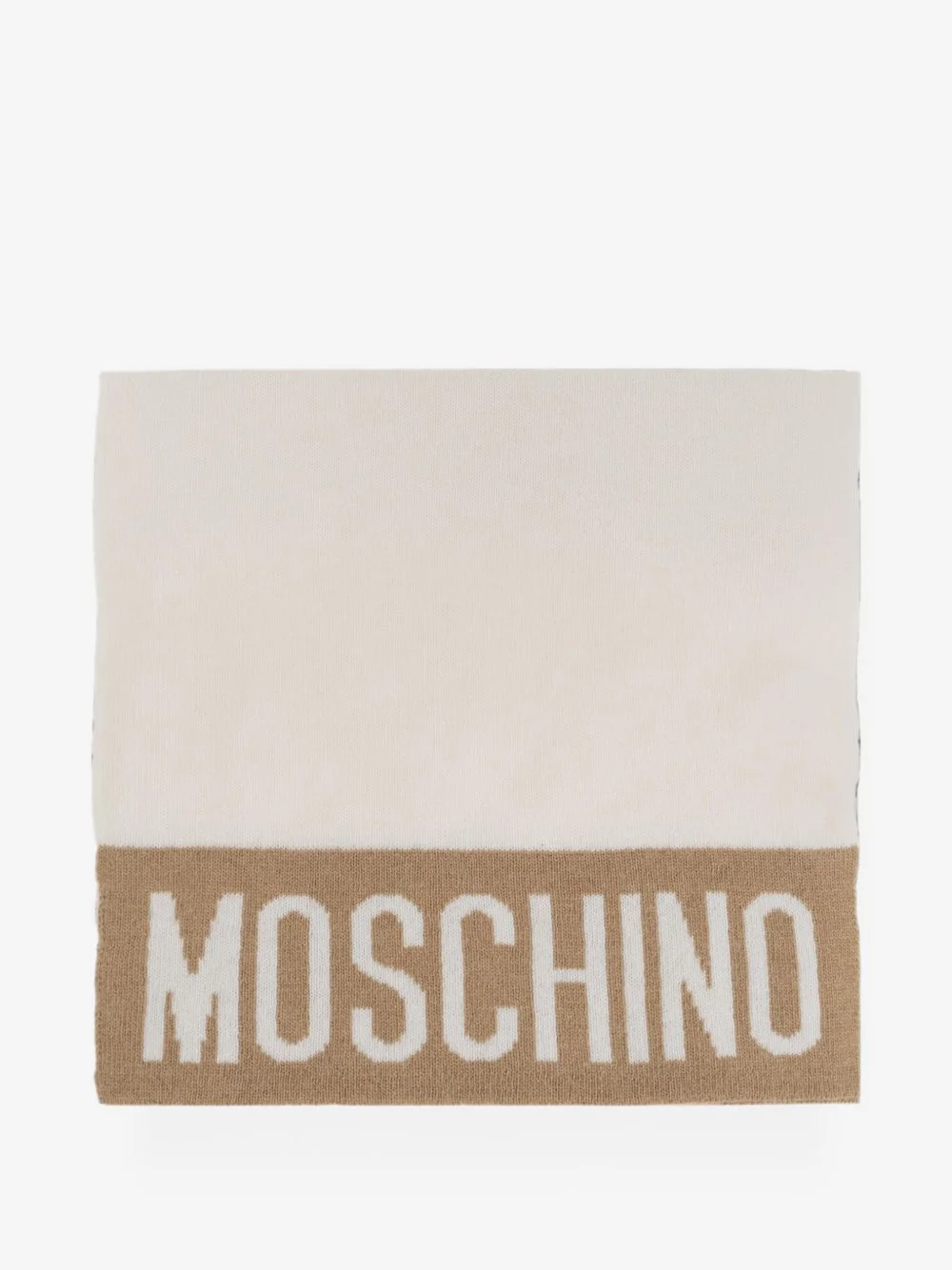 logo-intarsia scarf - 1