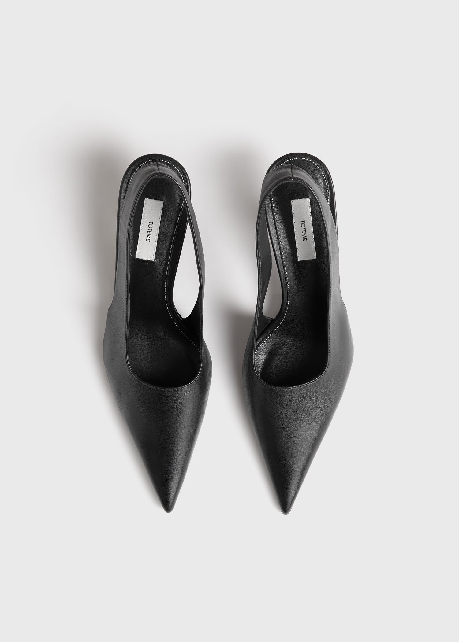 Classic leather slingbacks black - 3