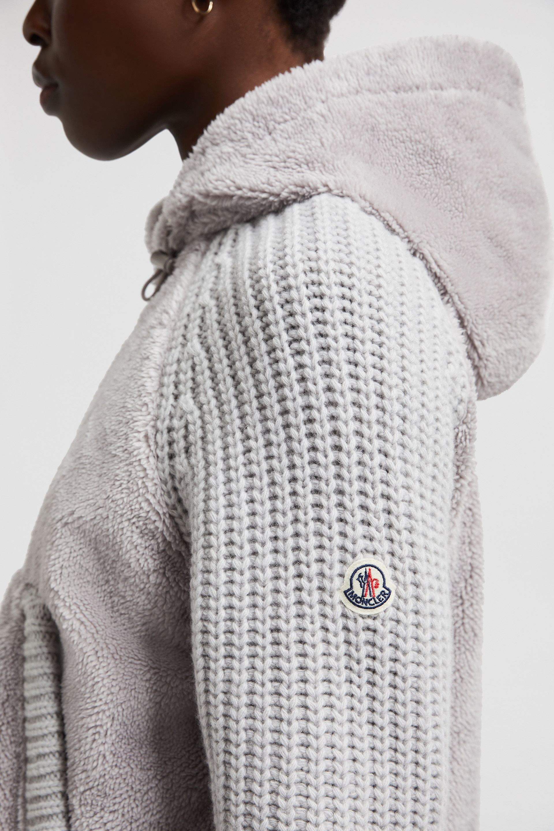 Moncler 【Limited】 Reversible Wool Zip-Up Hoodie【関税込】 Moncler Padded Wool & Teddy Zip-up Hoodie | REVERSIBLE