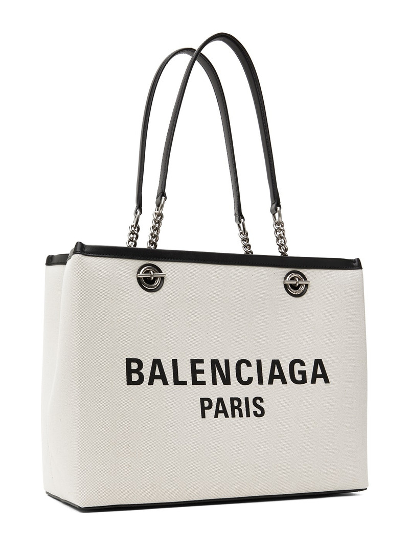 BALENCIAGA Off-White Medium Duty Free Tote outlook