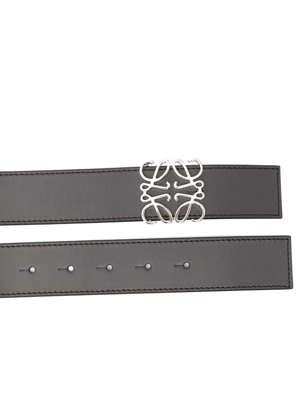 Anagram leather reversible belt - 3