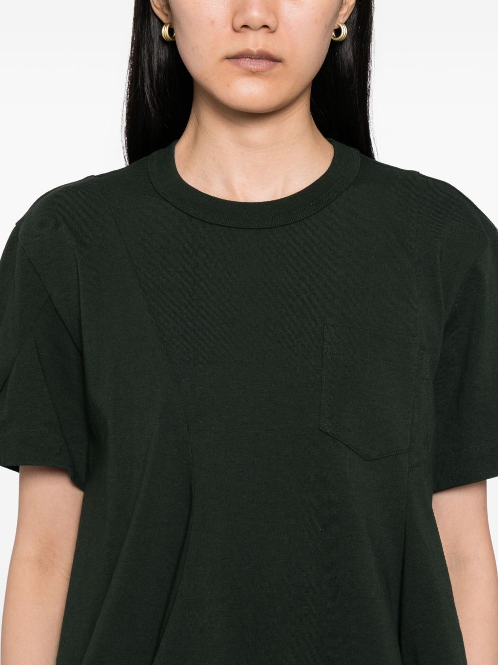layered cotton T-shirt - 5