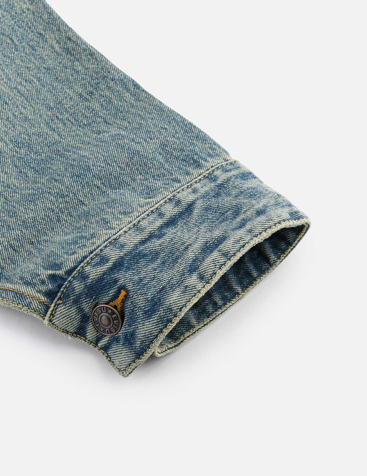 EVISU X F-LAGSTUF-F Shuga and Seagull Embroidery Relax Fit Denim Jacket - 14