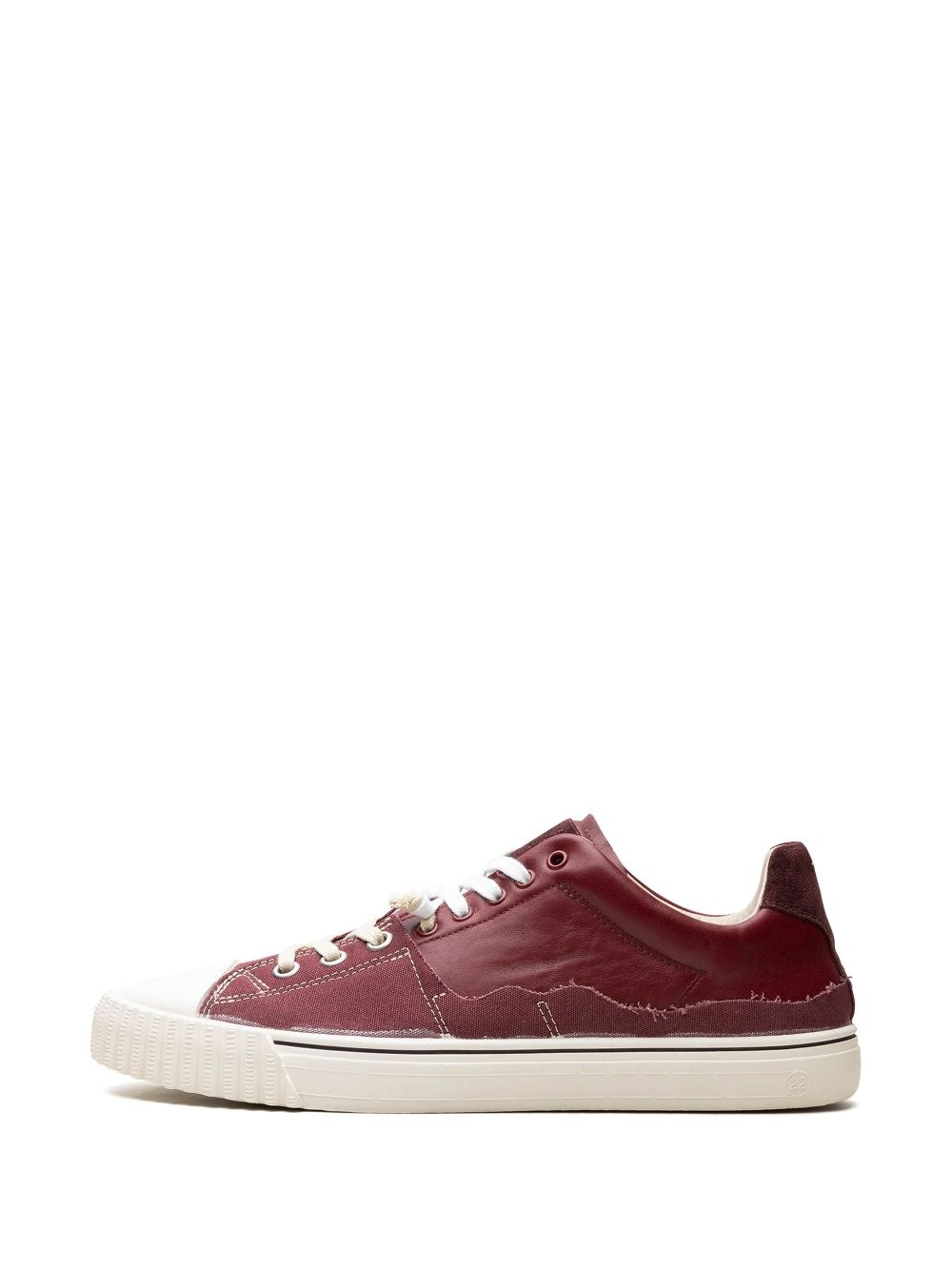 low-top "Burgandy" sneakers - 5