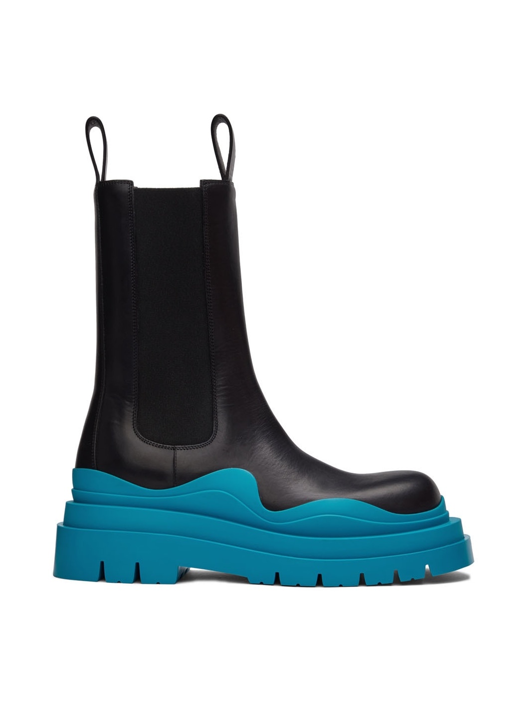 Black & Blue Tire Chelsea Boots - 1
