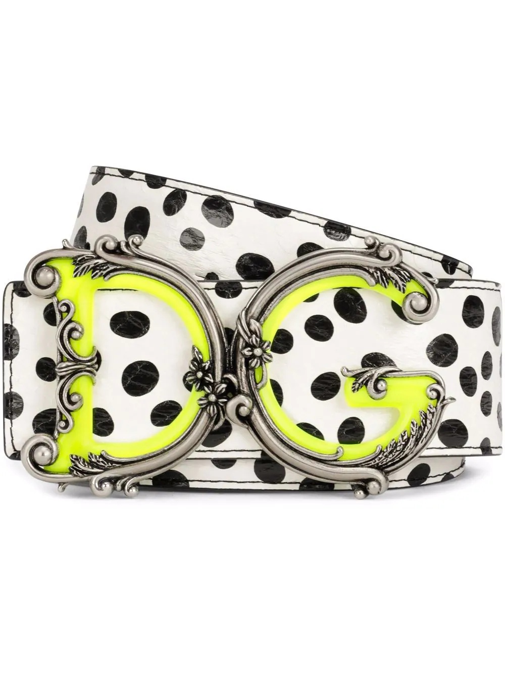 polka-dot print logo belt - 1