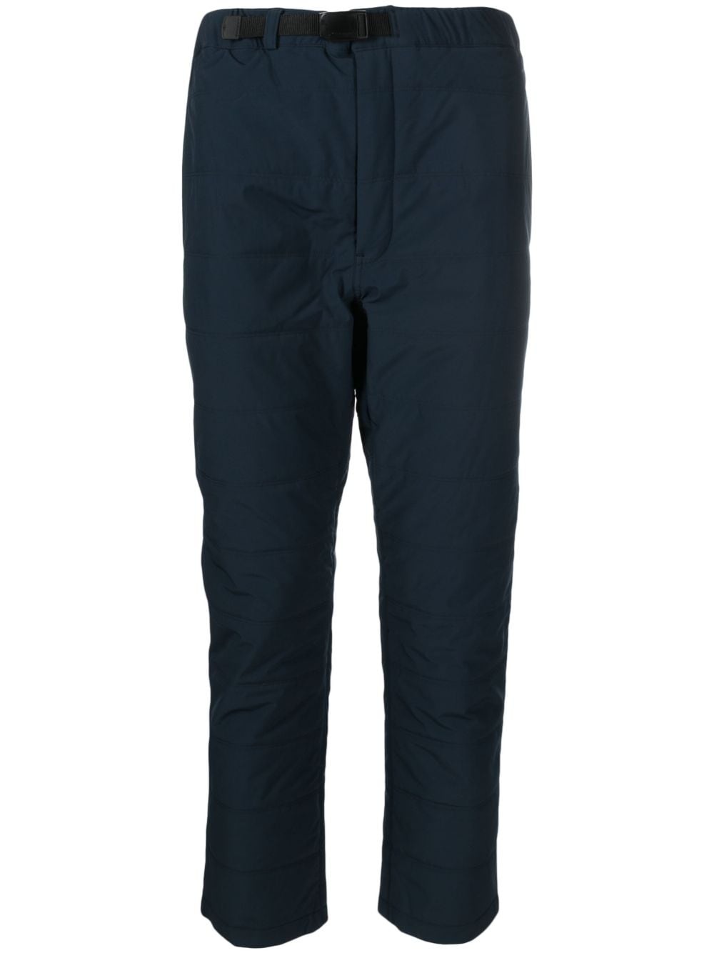 insulated straight-leg trousers - 1