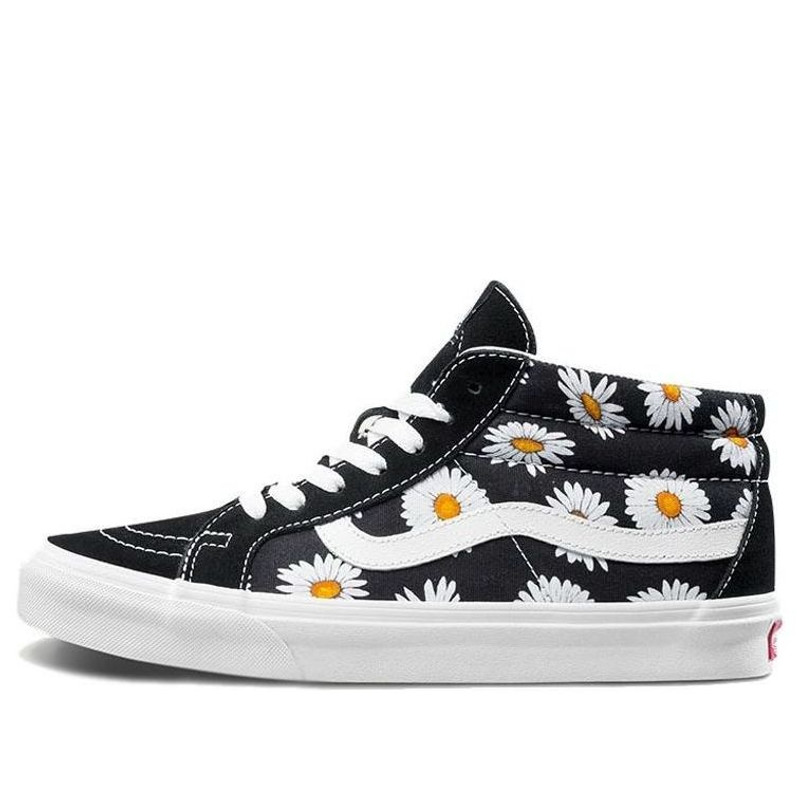 Vans SK8-Mid Flower Pattern 'Black White' VN0A391FTOZ - 1