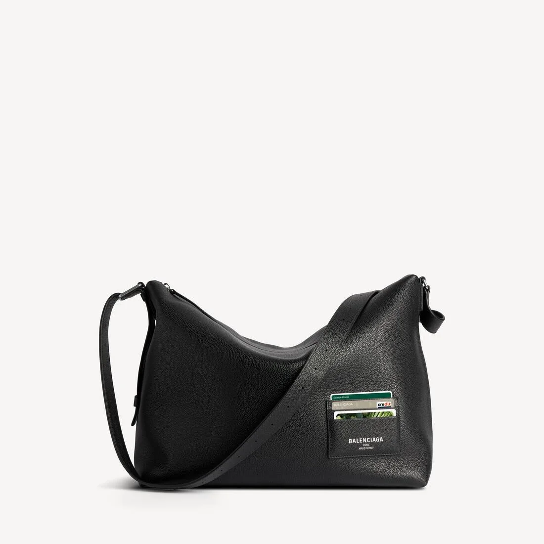 Men's Credit Large Messenger Bag in Black - 1