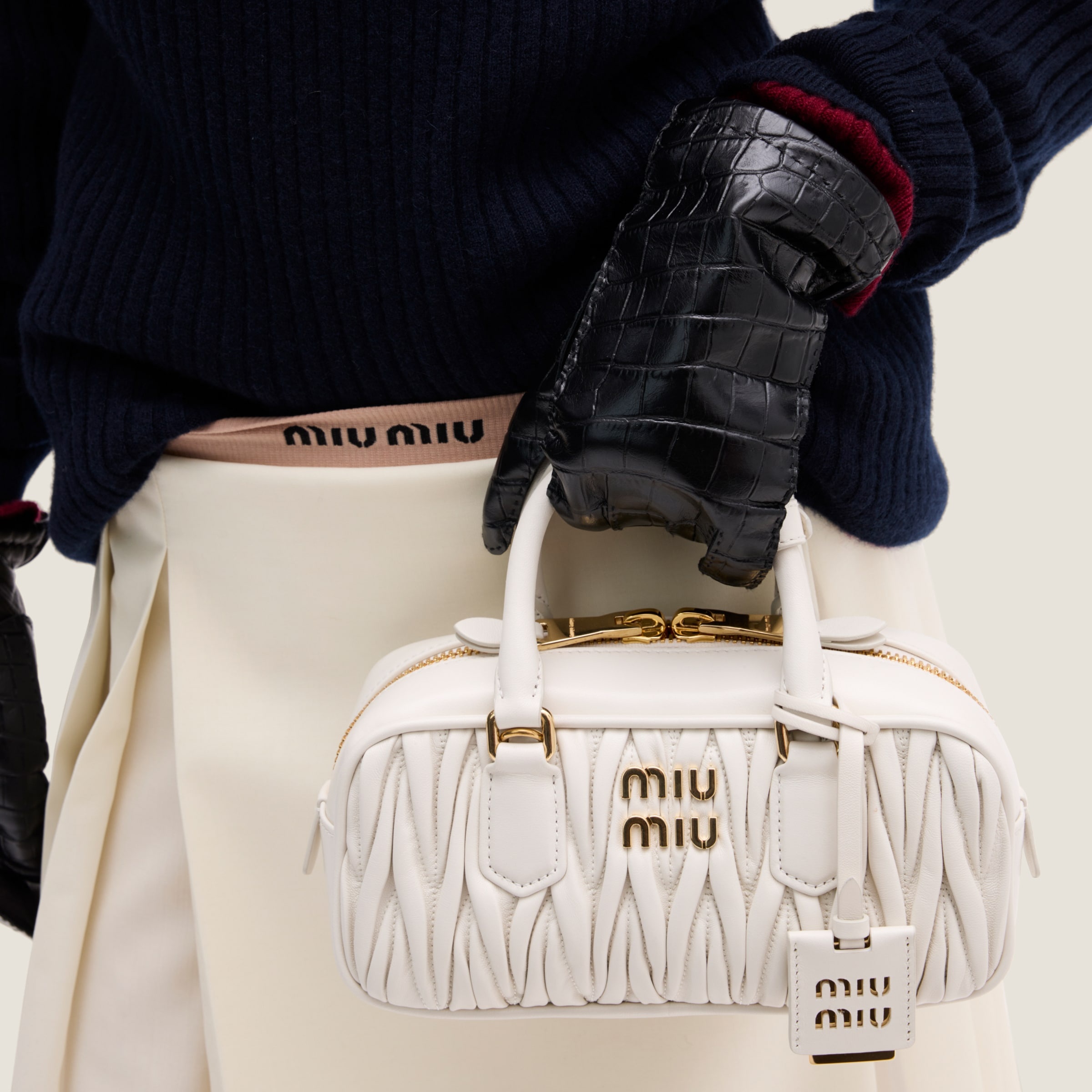 Arcadie matelassé nappa leather bag - 5