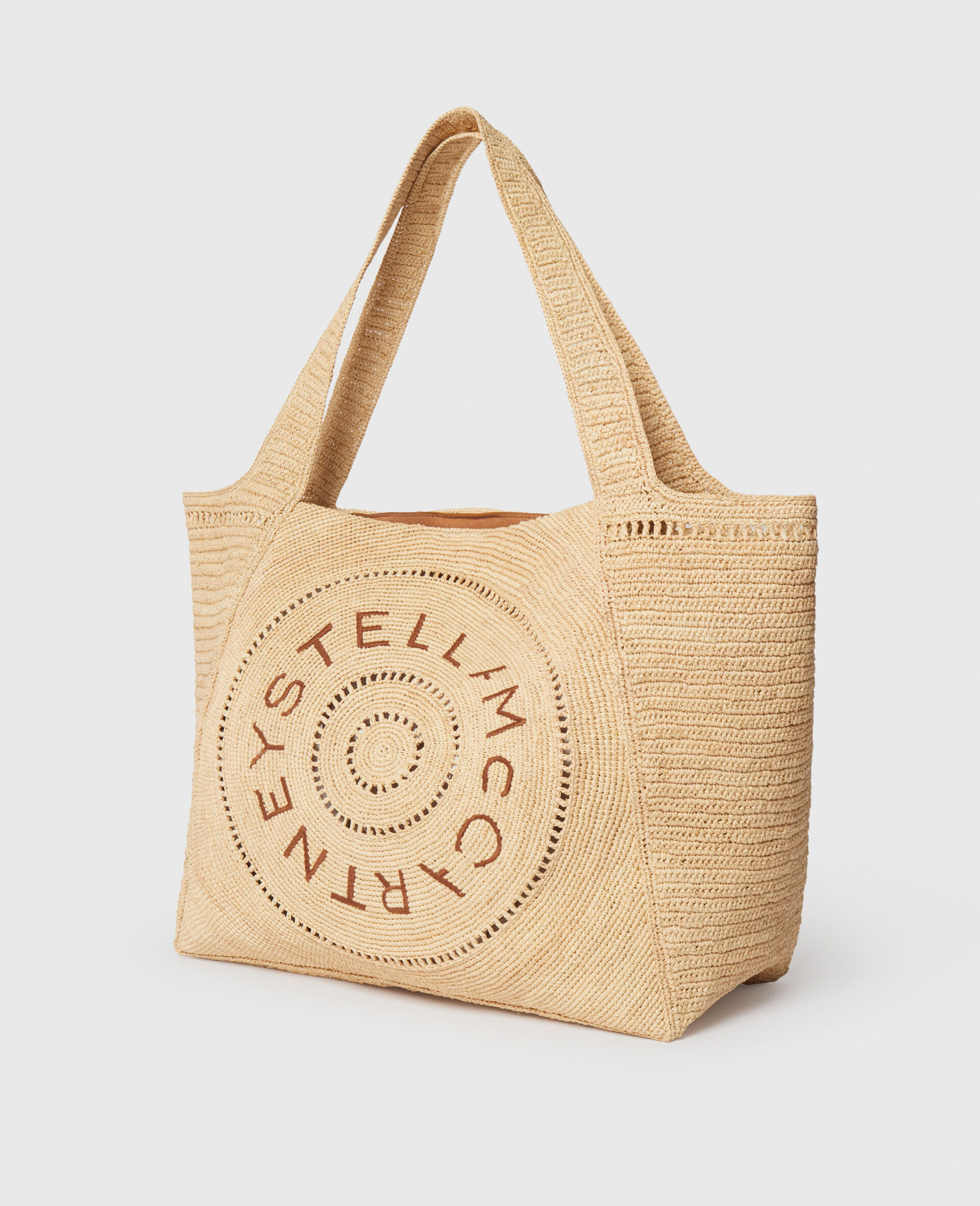 Logo Raffia Large Tote Bag - 3