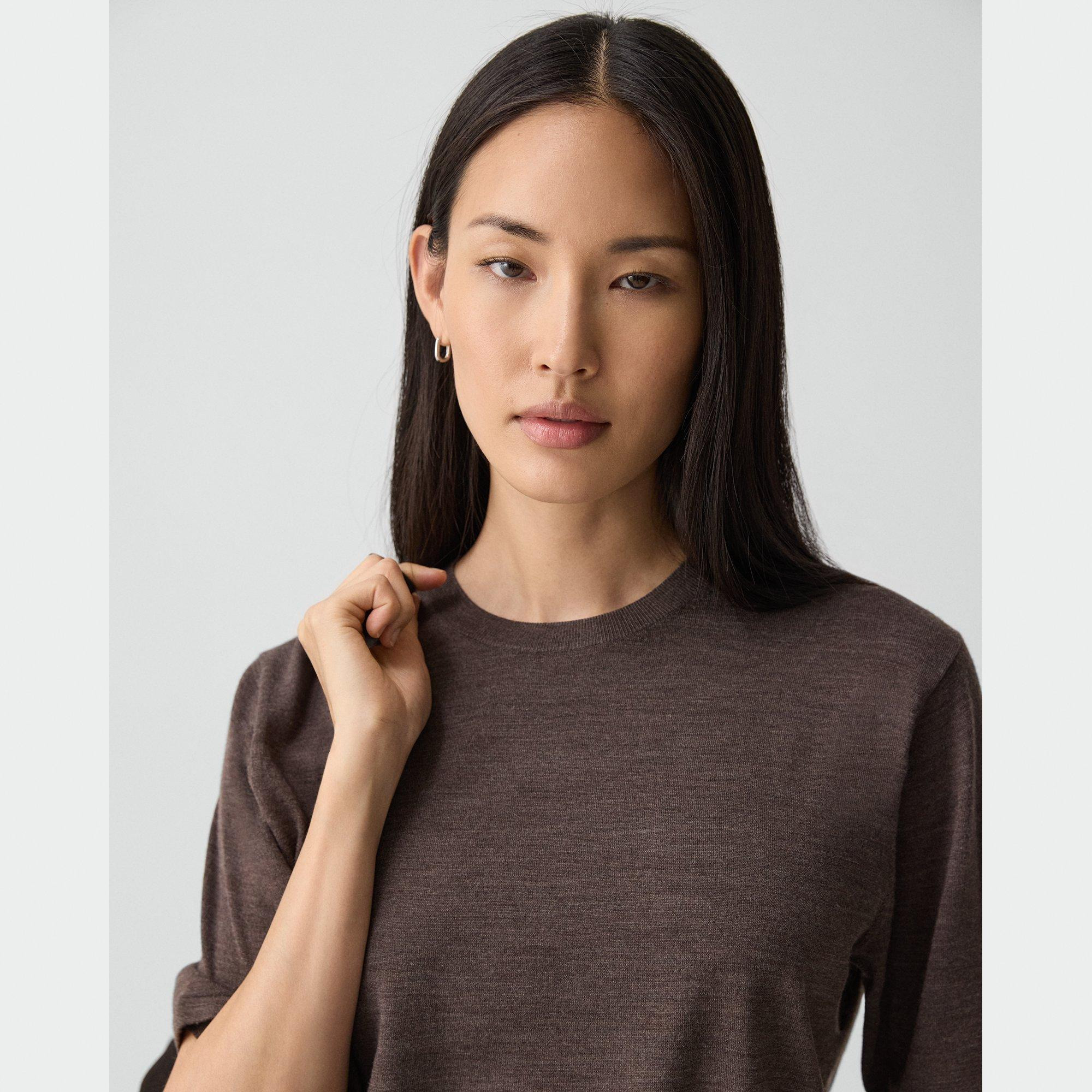 Boyfriend Tee in Regal Wool - 5