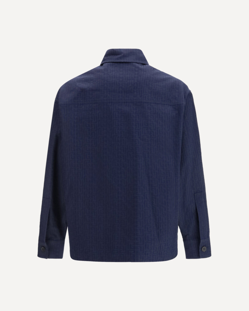 Balmain Cotton monogram jacquard Overshirt outlook