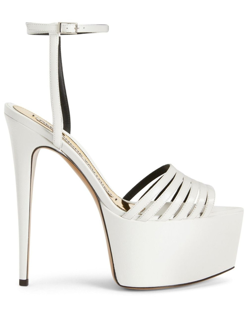 x Alexandre Vauthier leather platform sandals 1