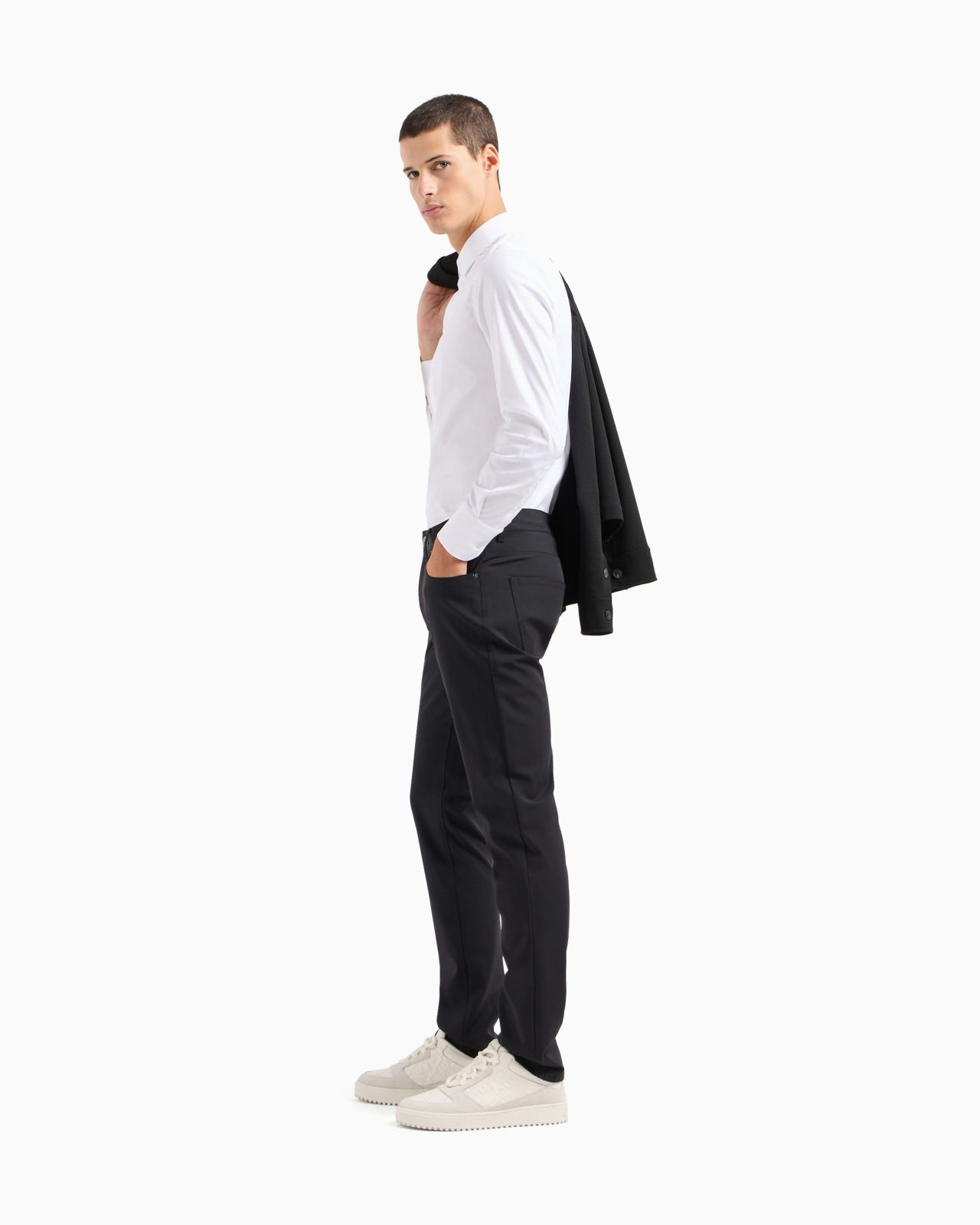 STRETCH COTTON POPLIN SHIRT - 2