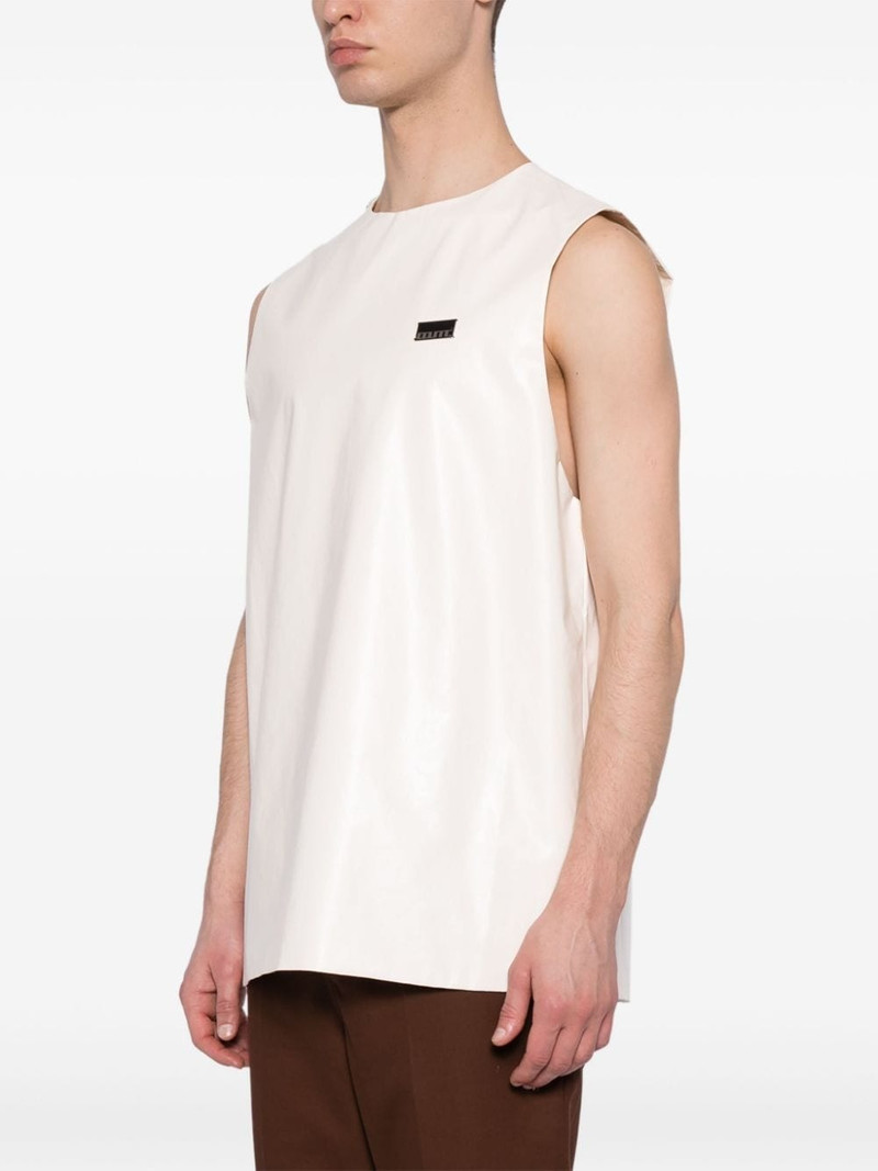 zipped 면 탱크 탑 3