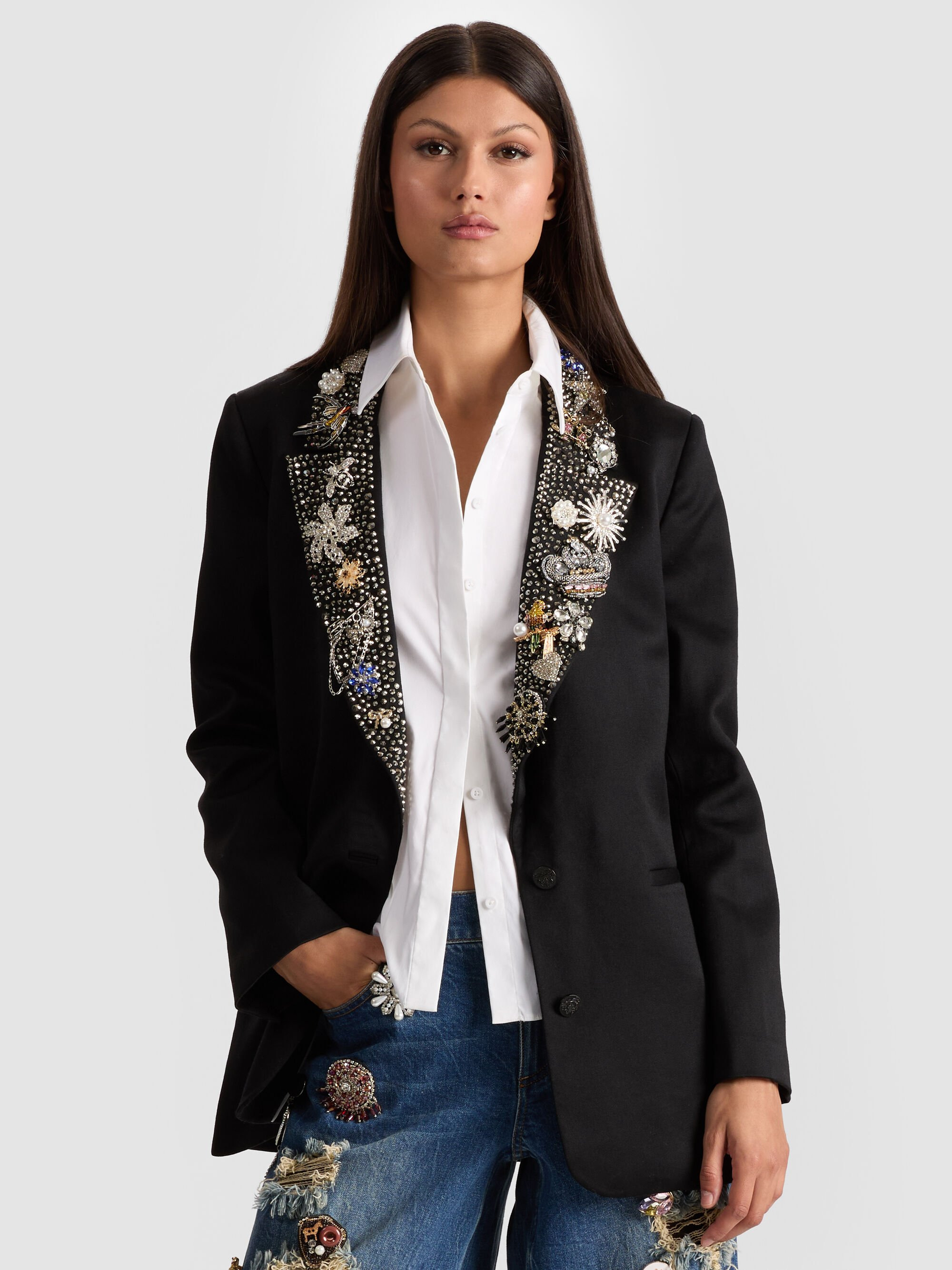 ELNA EMBELLISHED BLAZER - 3