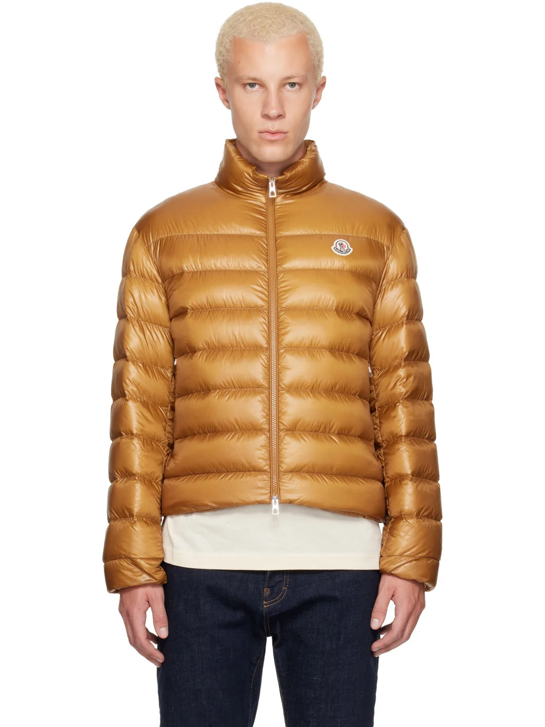 Gold Sergesta Packable Short Down Jacket - 1