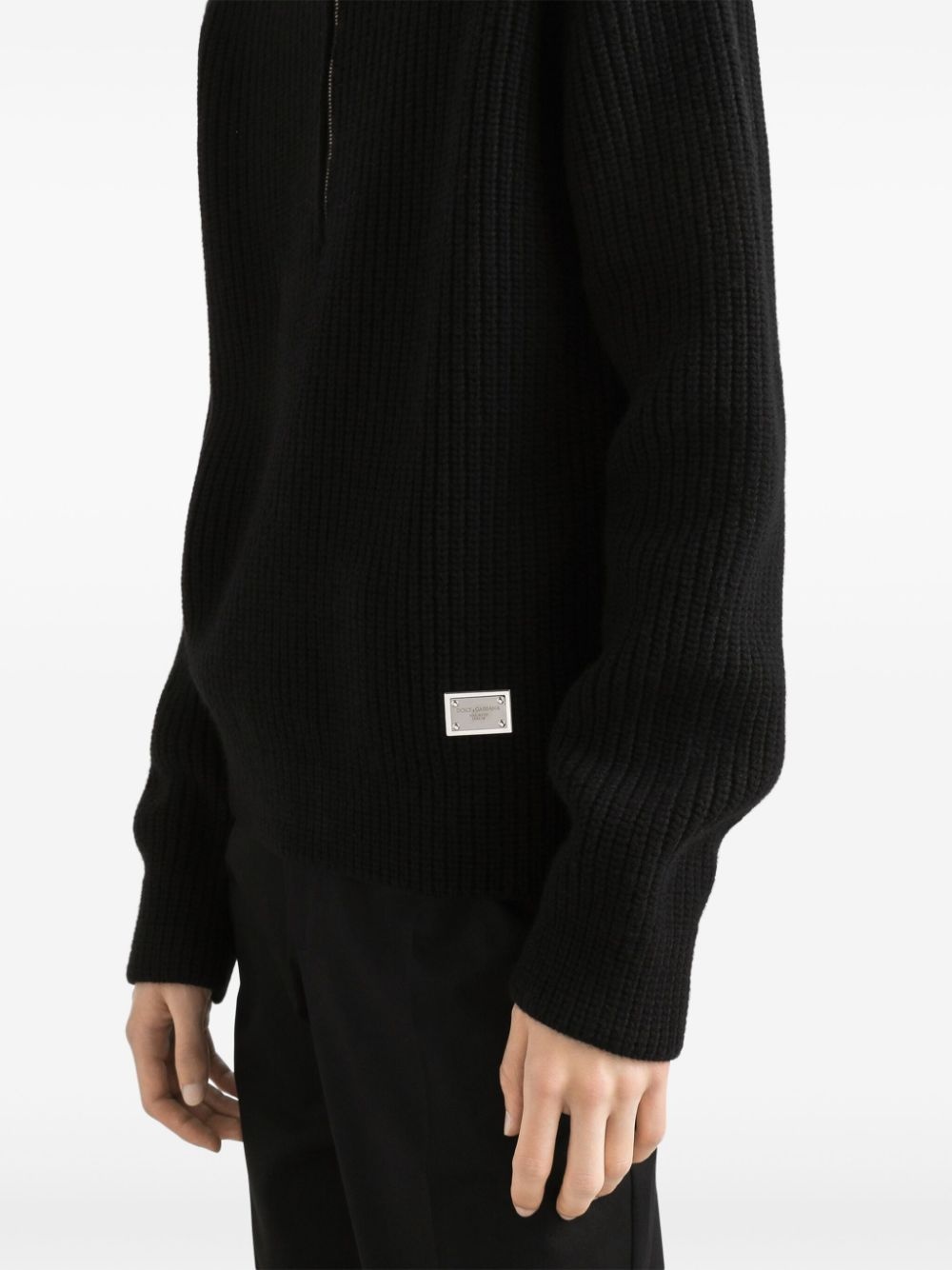 fisherman's-knit sweater - 5