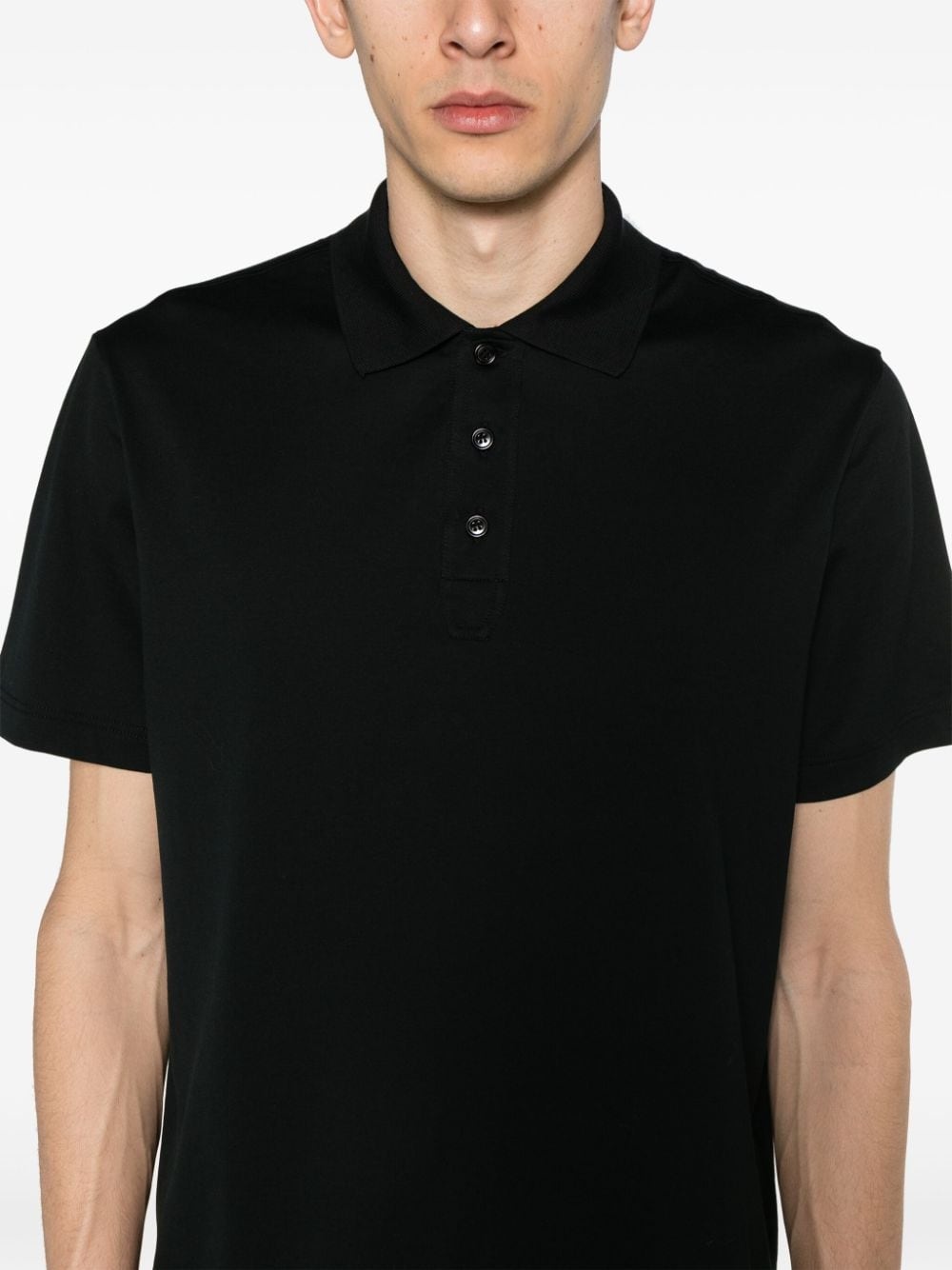 short-sleeve cotton polo shirt - 5