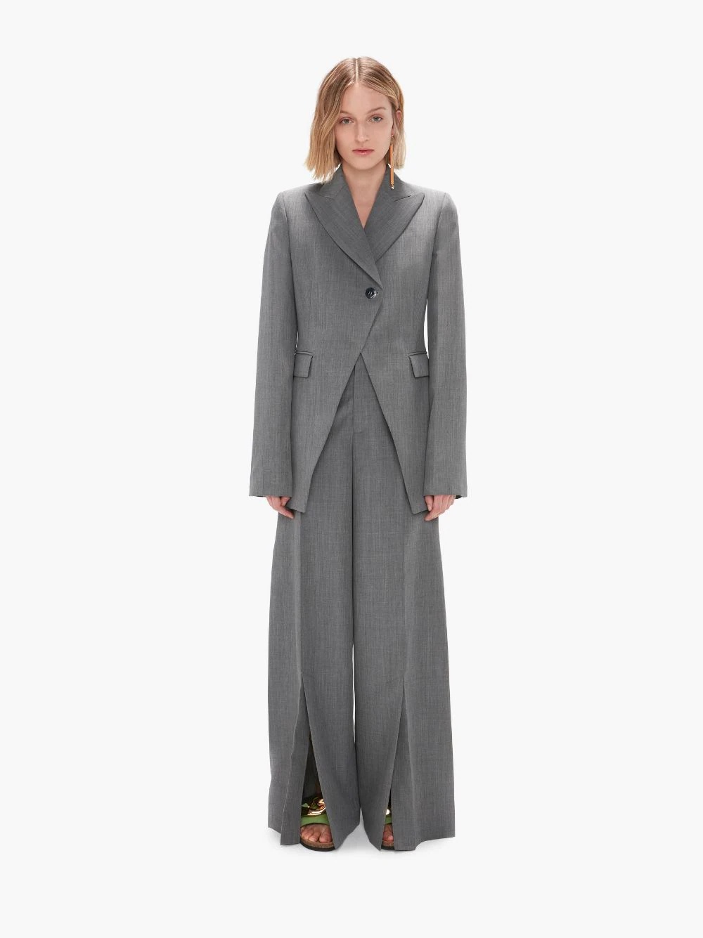 ASYMMETRIC CLOSURE CUTAWAY JACKET - 2